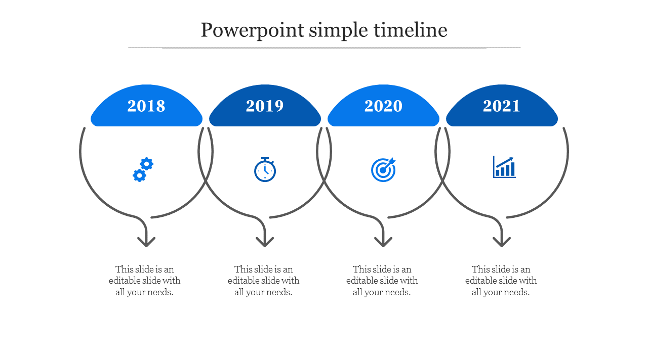 Free - Innovative PowerPoint Simple Timeline Presentation